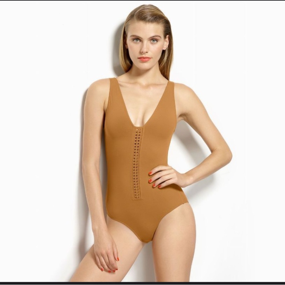 ERES***Ladies One-Piece Taupe SwimSuit***US 12 $600 NWT
